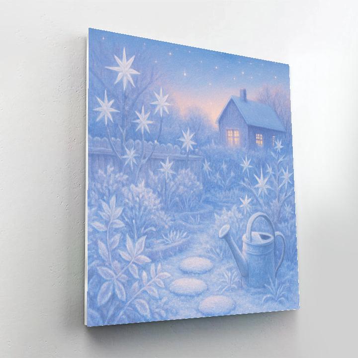 Frost Garden Of Crystal Stars painting number kit