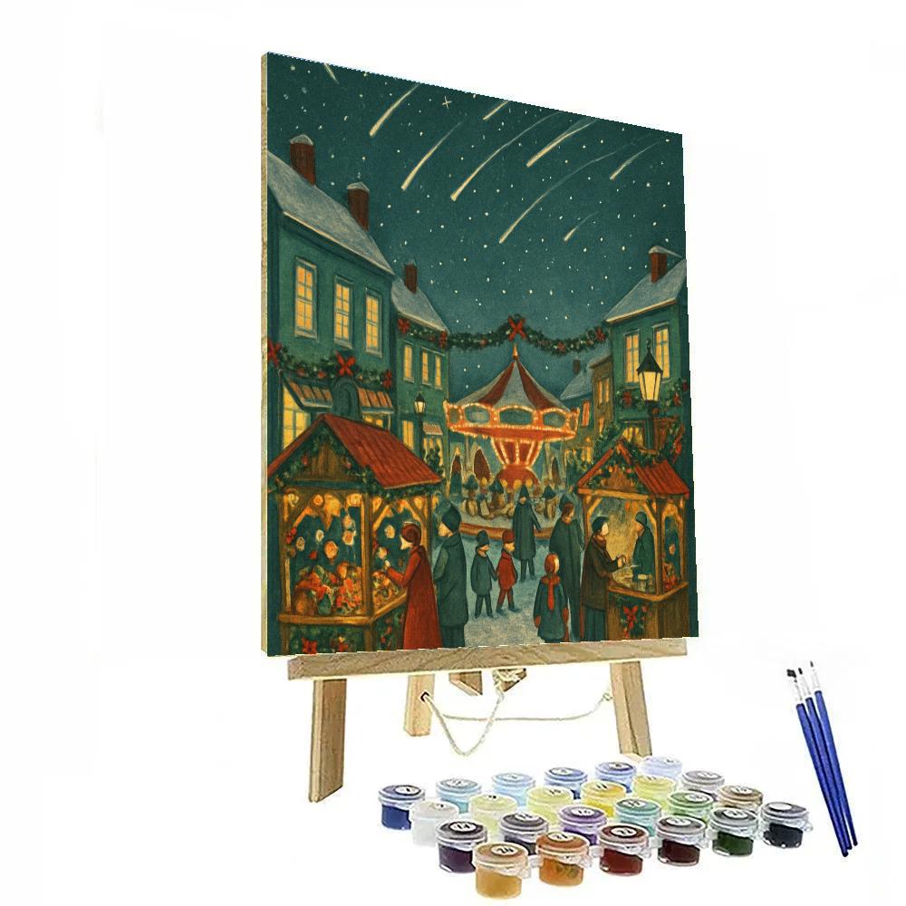 Town Festival Of Shooting Stars paint by number