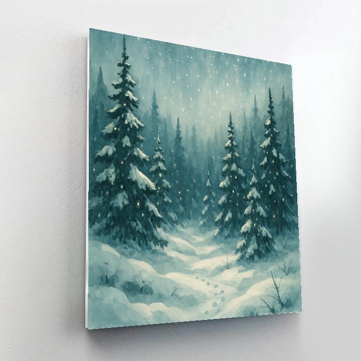 Silent Pine Valley Under Starfall paint by numbers