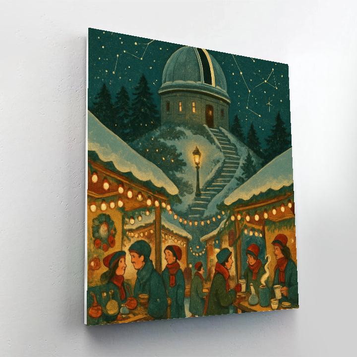 Holiday Market Beneath The Observatory paint by color