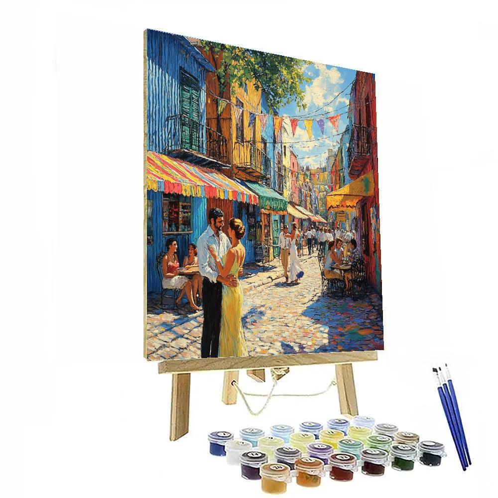 Caminito Street In La Boca – Buenos Aires, Argentina paint by number
