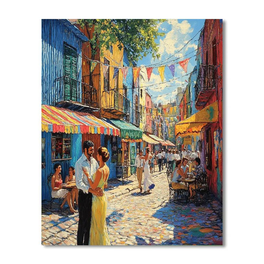 Caminito Street In La Boca – Buenos Aires, Argentina paint by number