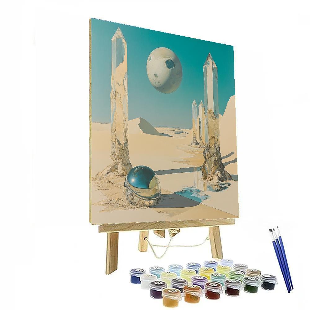 Salvador Dali Inspired Desert Planet Dreams DIY paint by numbers