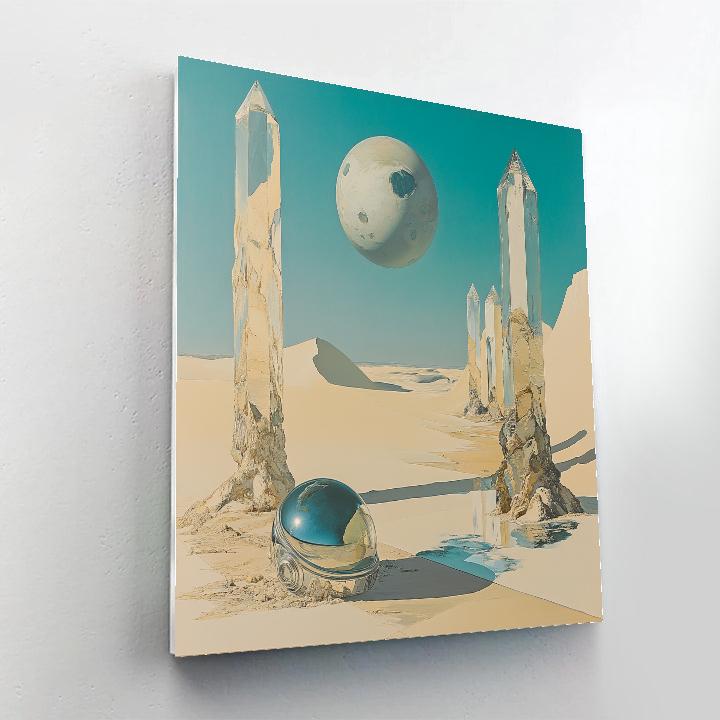 Salvador Dali Inspired Desert Planet Dreams DIY paint by numbers