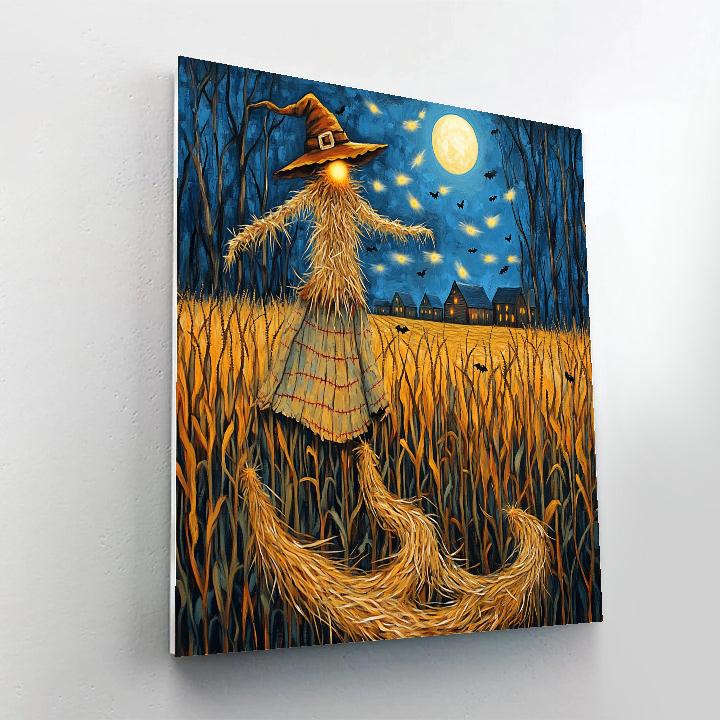 Haunted Reverie Of The Sleepwalking Scarecrow Number painting