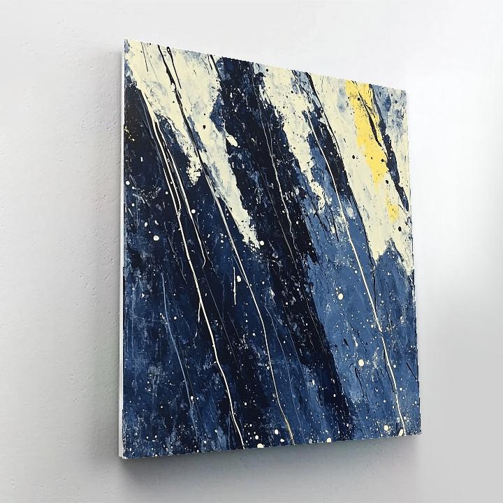 Jackson Pollock Inspired Electric Rainstorm DIY paint by numbers