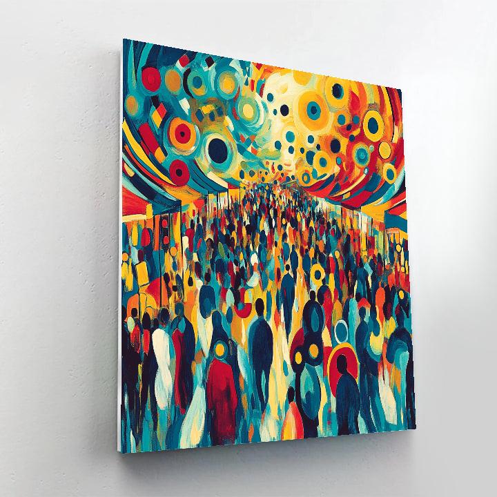 Kandinsky Inspired Abstract City Market Painting by numbers kit