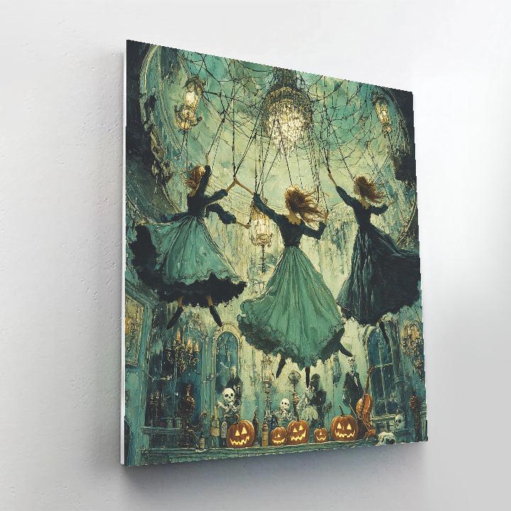 Waltz Of The Marionette Witches Spooky Collection Number painting