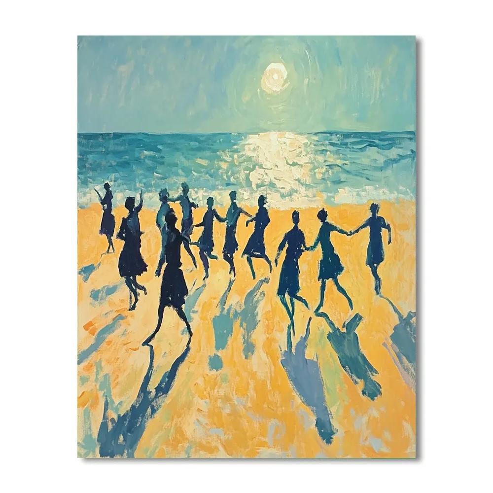 Matisse Inspired Joyful Beach Dancers Paint by numbers kits