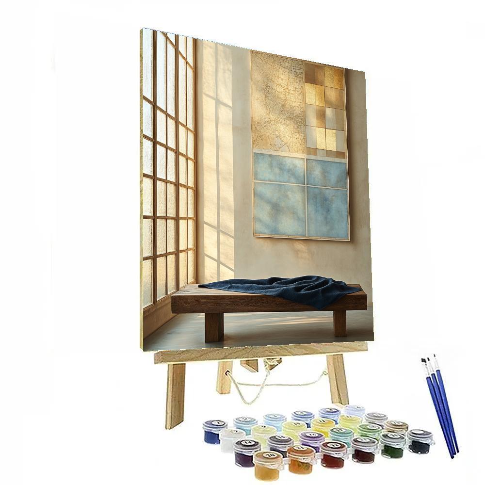 Johannes Vermeer Inspired Delft Window With Folded Map And Quiet Light Number painting