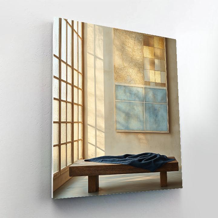 Johannes Vermeer Inspired Delft Window With Folded Map And Quiet Light Number painting