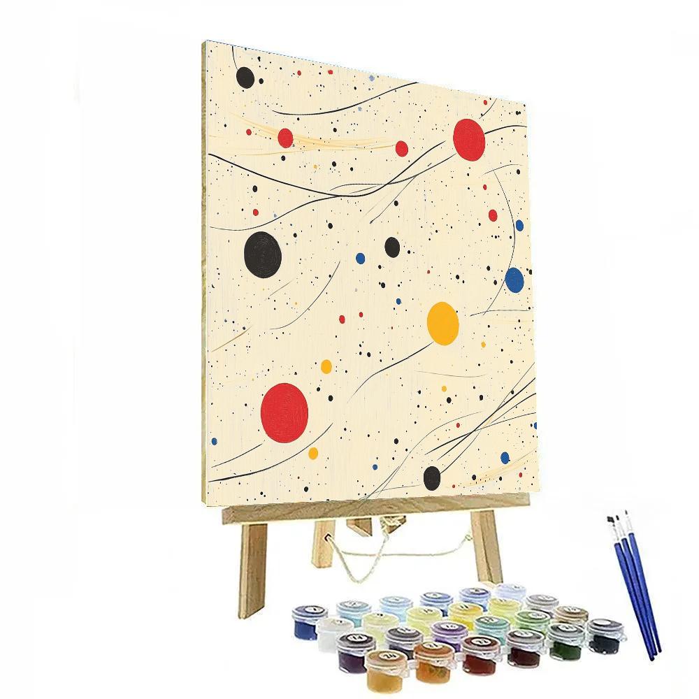 Joan Miró Inspired Cosmic Whispers Of Color Paint by numbers art