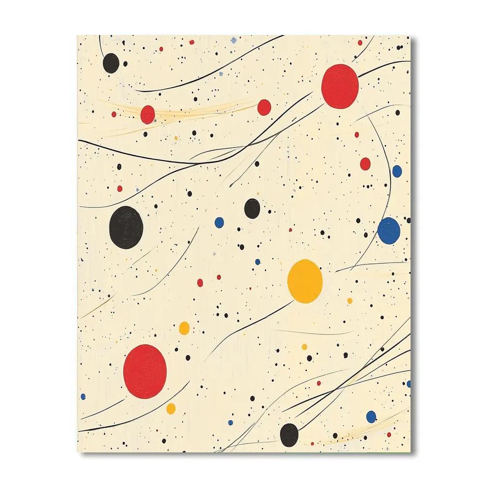Joan Miró Inspired Cosmic Whispers Of Color Paint by numbers art