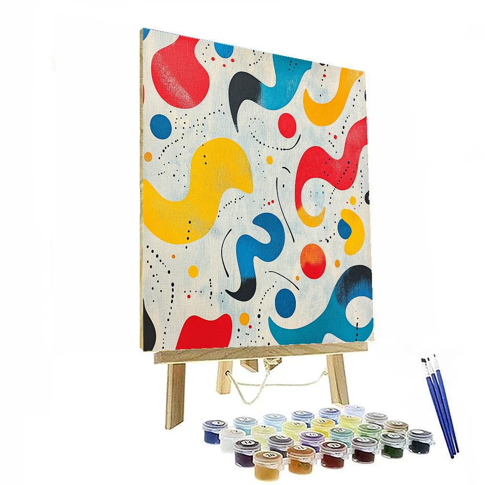 Joan Miró Inspired Carnival Of Abstract Emotions Paint by numbers kits