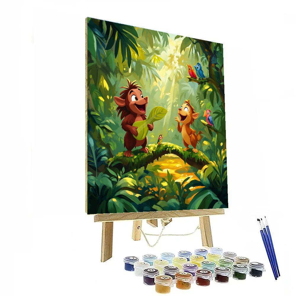 Timon And Pumbaa Jungle Music Break Disney Inspired Painting by numbers kit