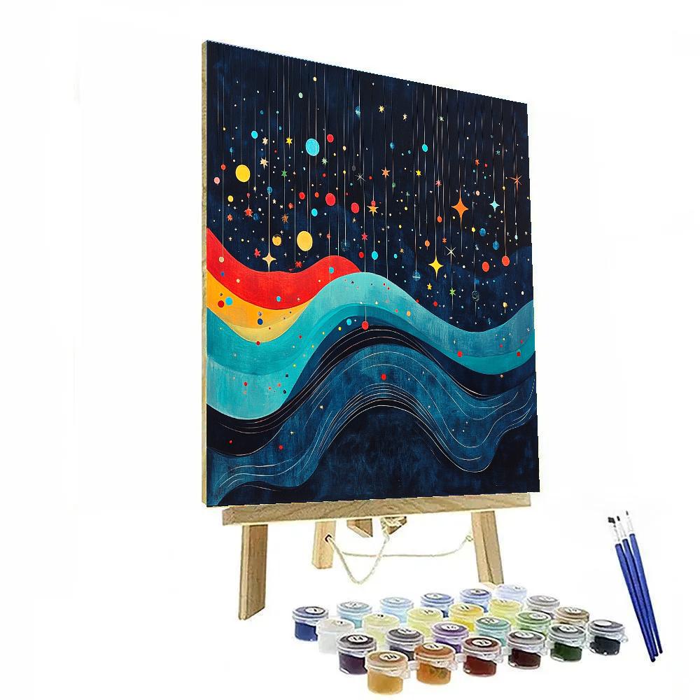 Joan Miró Inspired Dream Tides Of The Night Sky Number painting