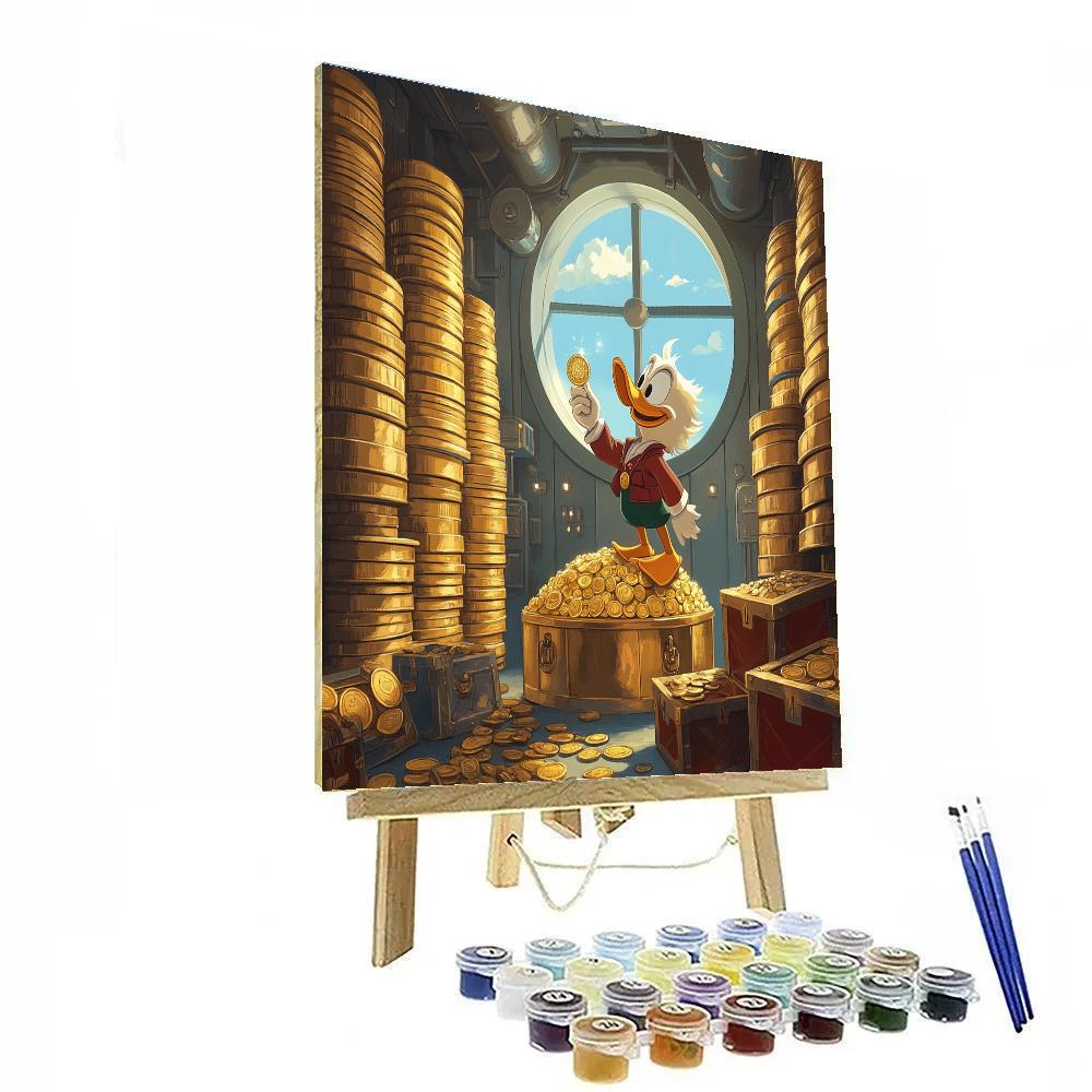 Scrooge McDuck Treasure Vault Surprise Disney Inspired Paint by numbers kits