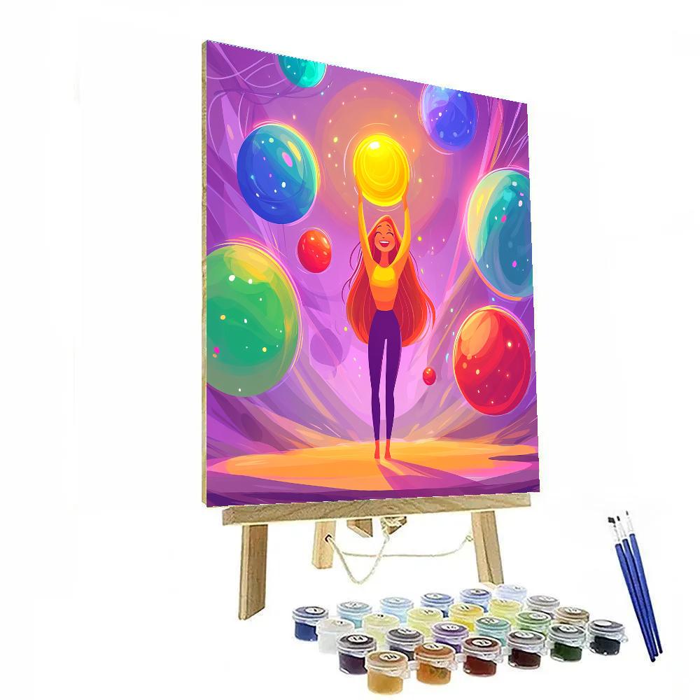 Joy Colorful Memory Orb Parade Disney Inspired paint by color