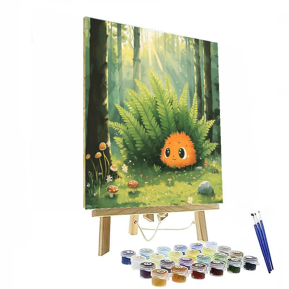 Pascal Leafy Forest Hide And Seek Disney Inspired painting number kit