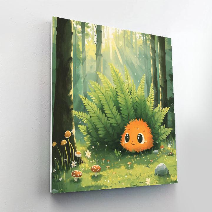 Pascal Leafy Forest Hide And Seek Disney Inspired painting number kit