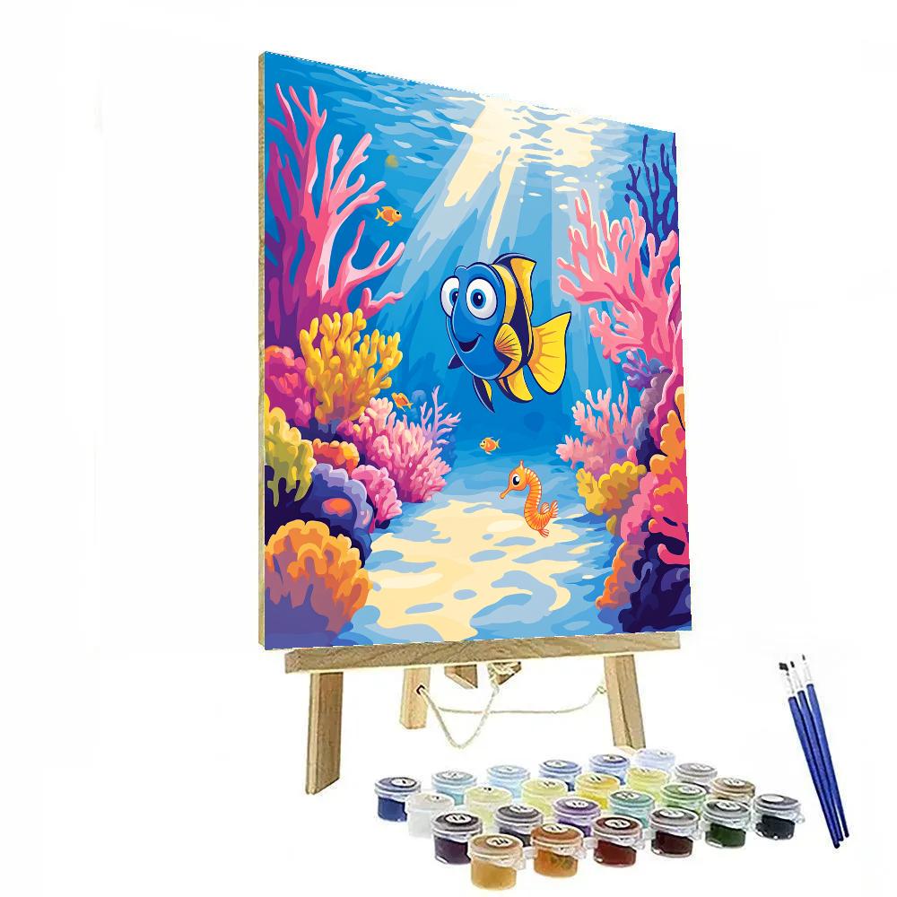 Dory Coral Reef Curiosity Trail Disney Inspired Paint by numbers kits