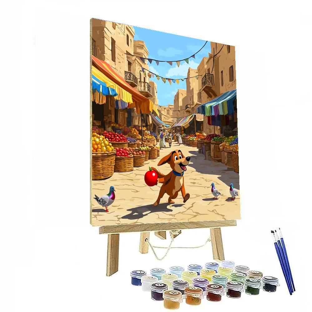 Abu Market Day Apple Escape Disney Inspired Paint by numbers kits