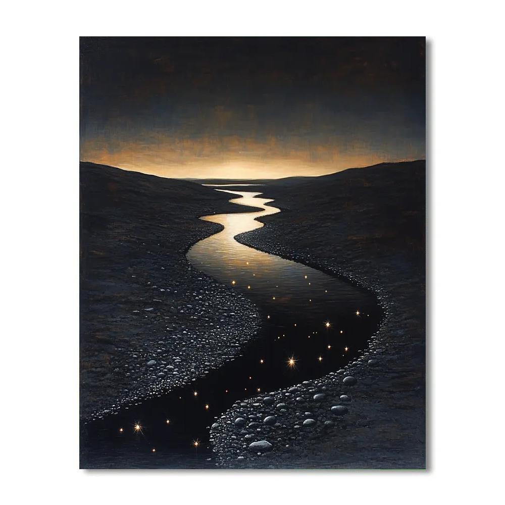Caravaggio Inspired River Of Fallen Stars Paint by numbers art