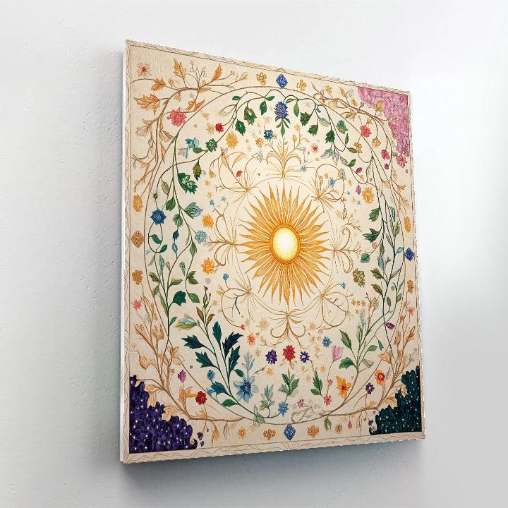 Alphonse Mucha Inspired Celestial Seasons Tapestry Painting by numbers kit