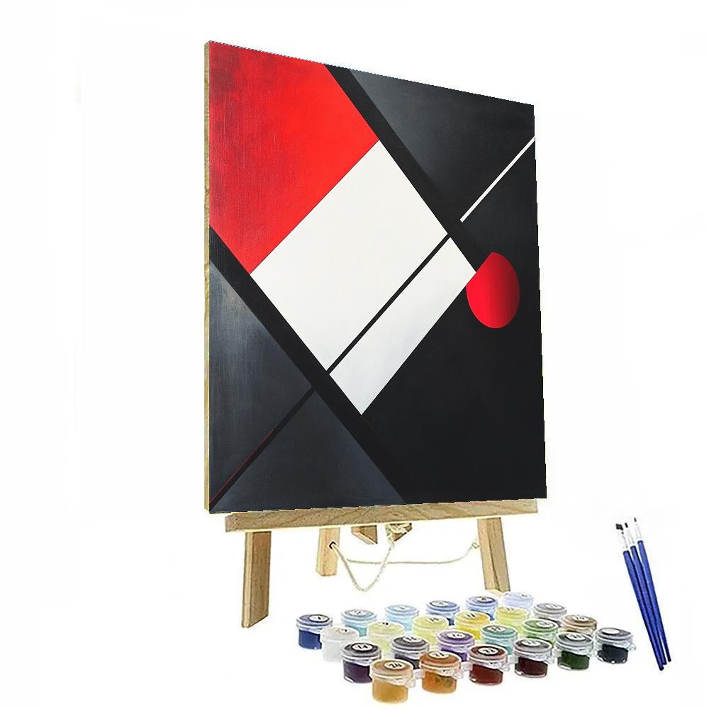 Kazimir Malevich Inspired Geometric Silence painting number kit