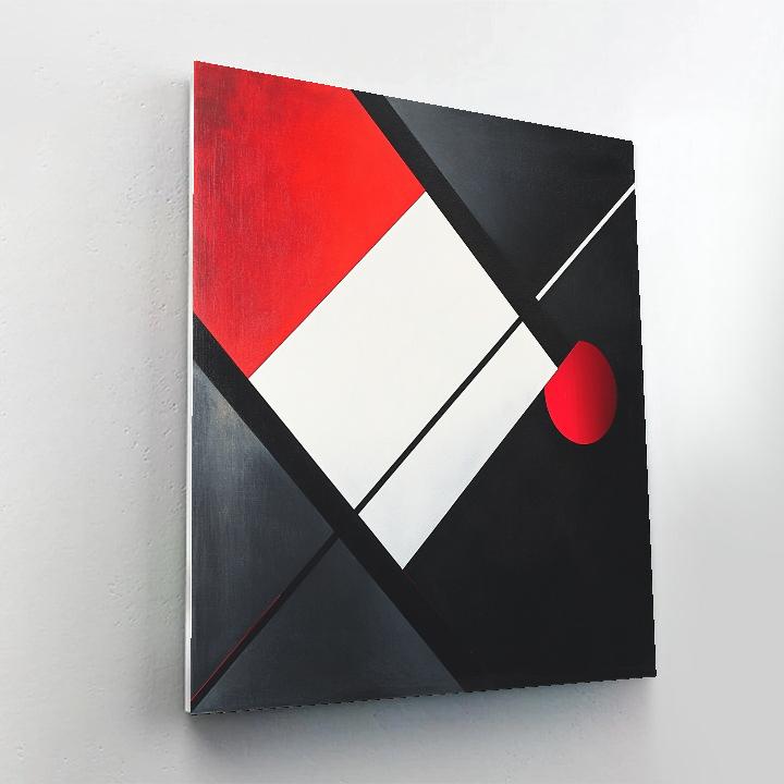 Kazimir Malevich Inspired Geometric Silence painting number kit