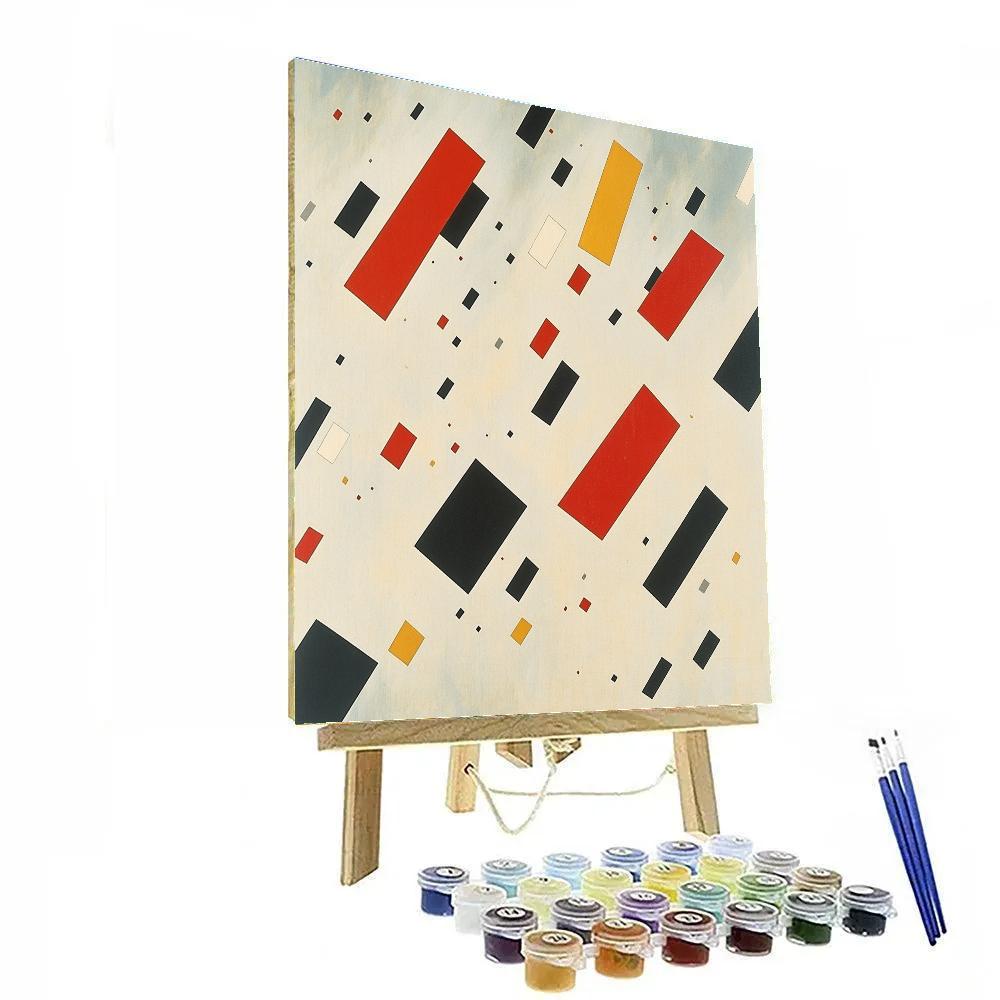 Kazimir Malevich Inspired Rhythm Of Pure Rectangles Paint by numbers kits