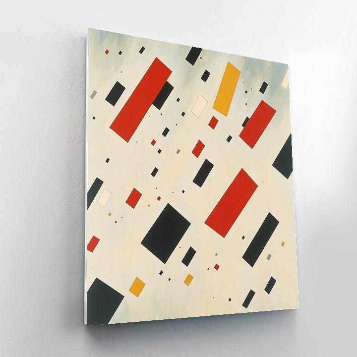 Kazimir Malevich Inspired Rhythm Of Pure Rectangles Paint by numbers kits