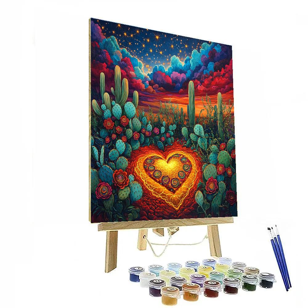 Frida Kahlo Inspired Desert Heartland Numbered painting kits