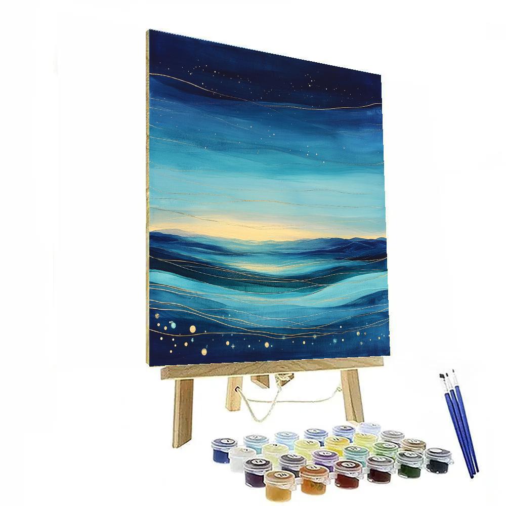 Paul Klee Inspired Celestial Harmonic Fields Paint by numbers art