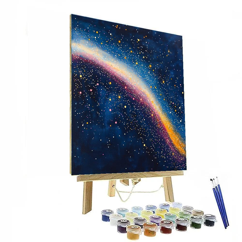 Georges Seurat Inspired Cosmic Tidal Drift DIY paint by numbers