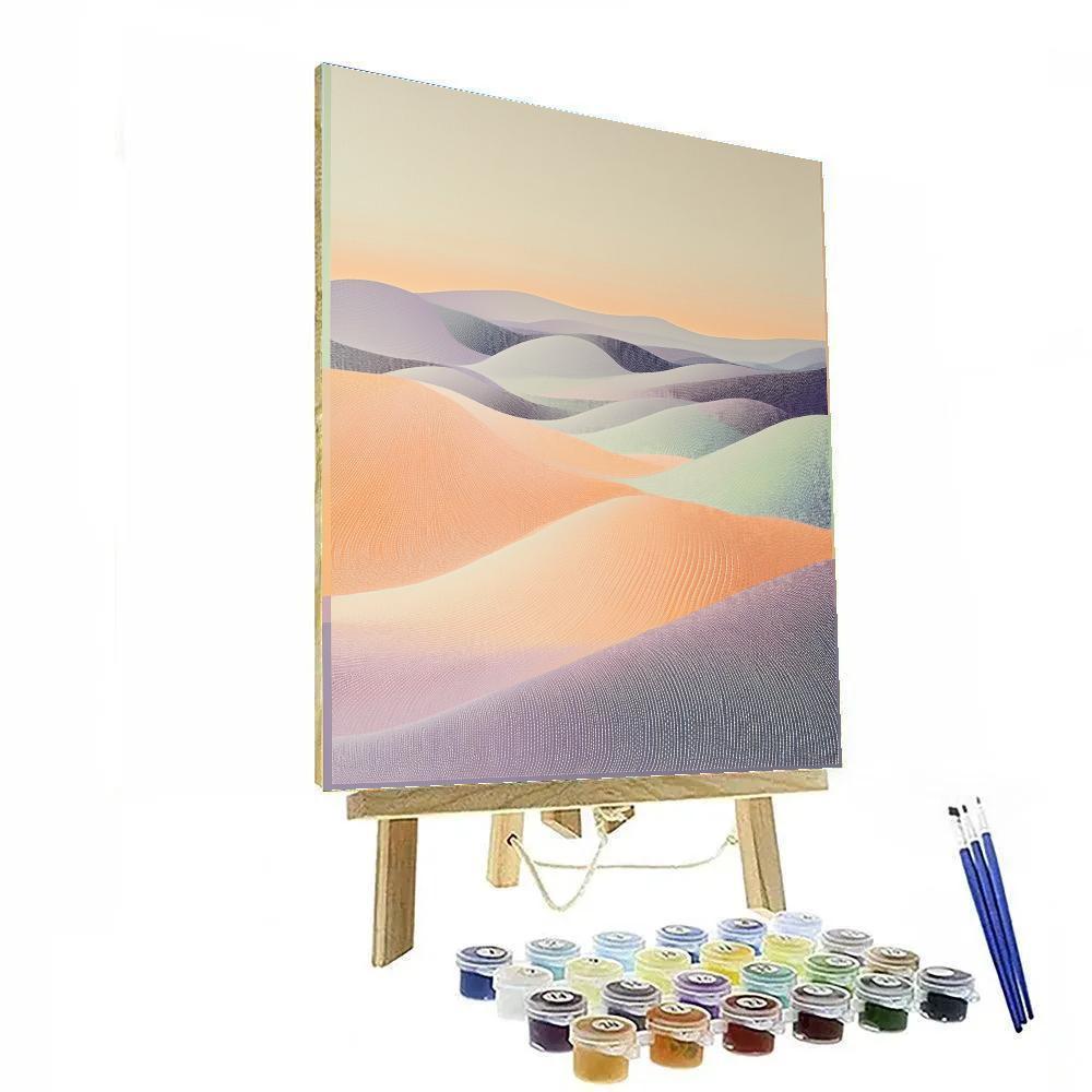 Georges Seurat Inspired Temporal Echo Fields Number painting