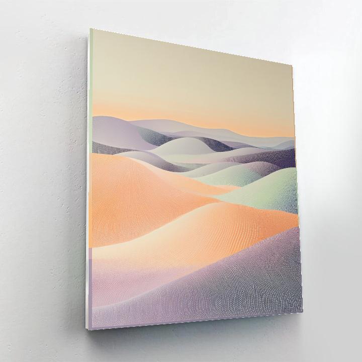 Georges Seurat Inspired Temporal Echo Fields Number painting