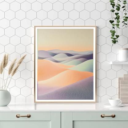 Georges Seurat Inspired Temporal Echo Fields Number painting