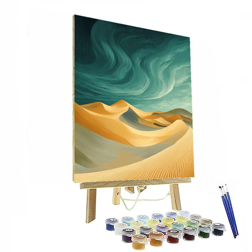 Max Ernst Inspired Tidal Desert Of Echoing Dunes Paint by numbers kits