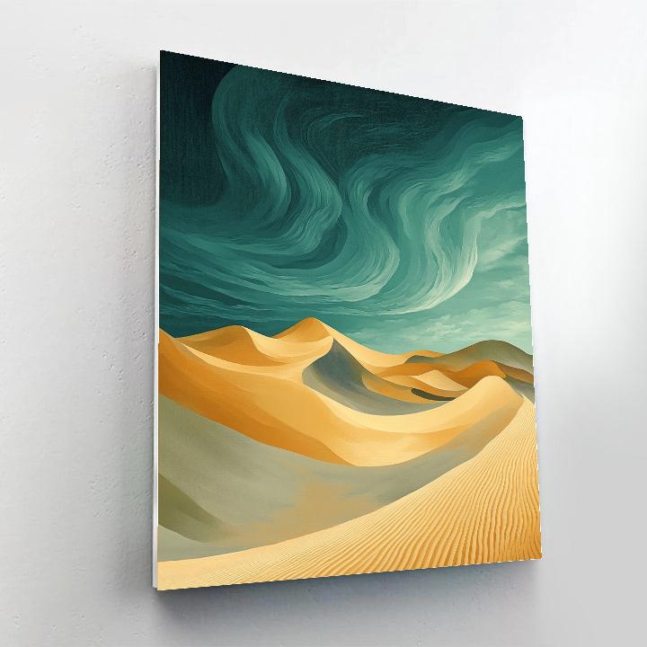 Max Ernst Inspired Tidal Desert Of Echoing Dunes Paint by numbers kits