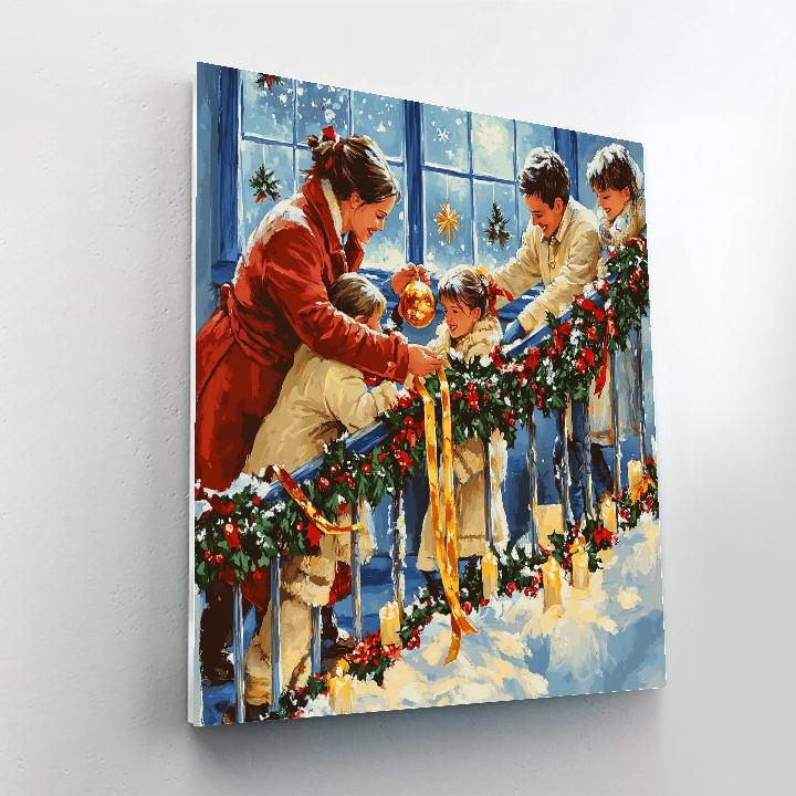 Midnight Garland Gathering Paint by numbers kits