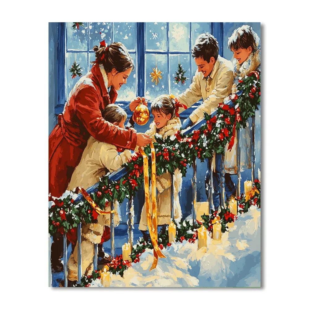 Midnight Garland Gathering Paint by numbers kits