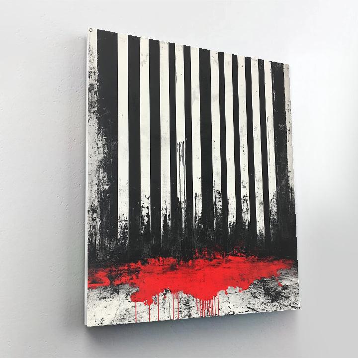 Banksy Inspired Melting Planet Barcode painting number kit