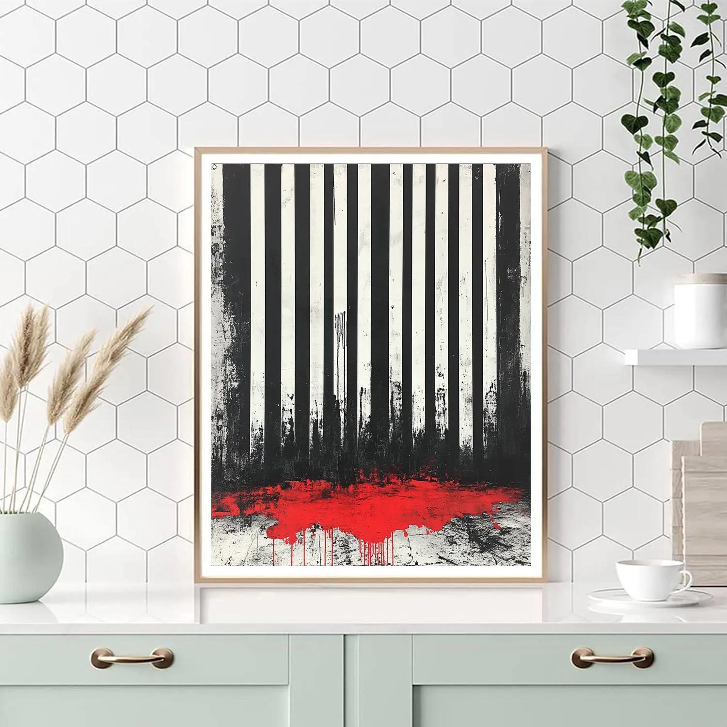 Banksy Inspired Melting Planet Barcode painting number kit