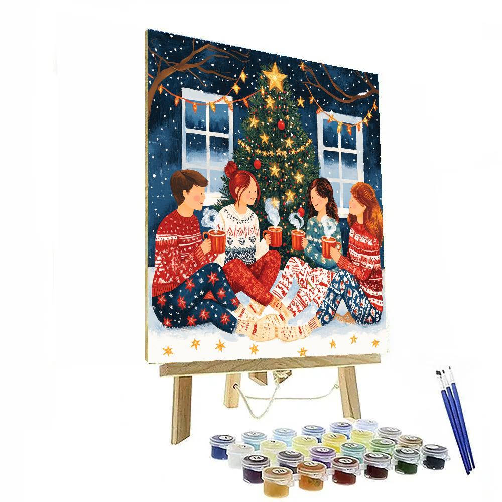 Cocoa By The Tree Paint by numbers art