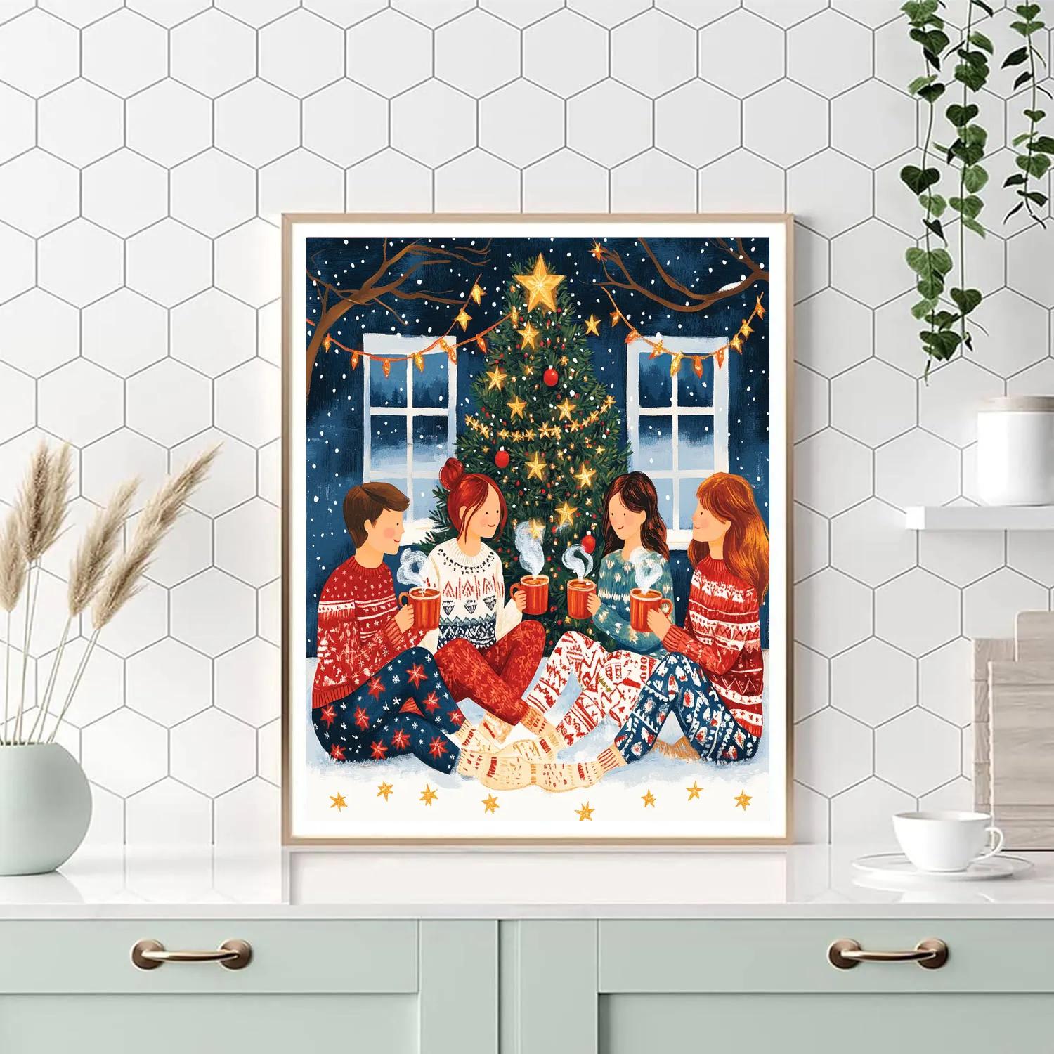 Cocoa By The Tree Paint by numbers art