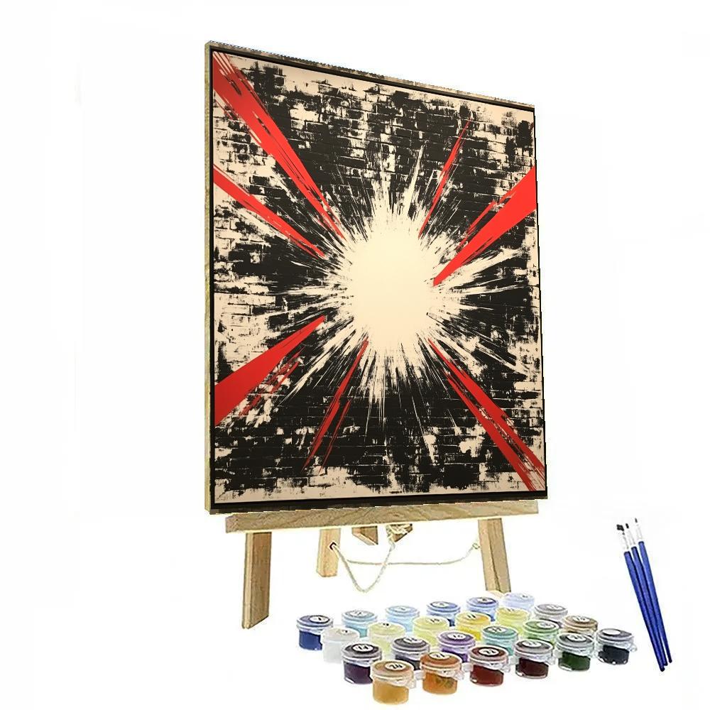 Banksy Inspired War Of Static And Silence Painting by numbers kit