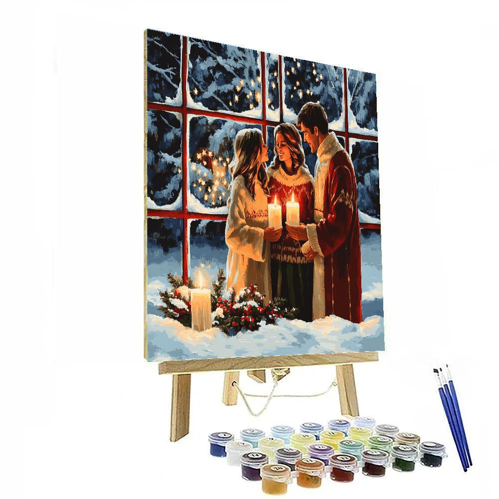 Candlelit Window Serenade Paint by numbers kits
