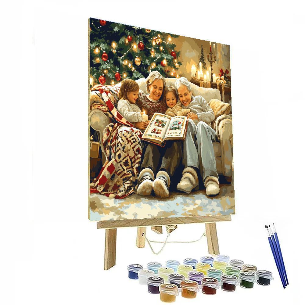 Christmas Eve Storytime Number painting