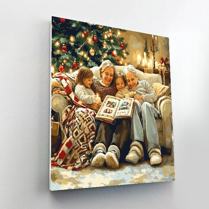 Christmas Eve Storytime Number painting